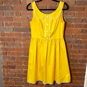 ModCloth Rock Steady Yellow Dress size L